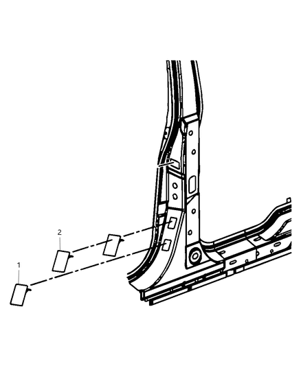 2009 Dodge Charger Label Mercury Warning Diagram for 5020527AB
