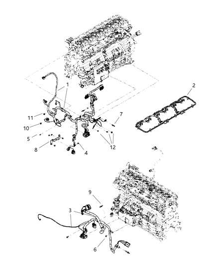 1996 Chrysler LHS Wiring Engine Diagram for 68005459AA