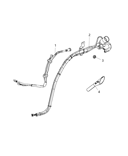 Tube Fuel Filler Diagram for 68250923AK