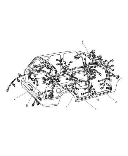 2023 Jeep Grand Cherokee Wiring Front Door Diagram for 56042219AE
