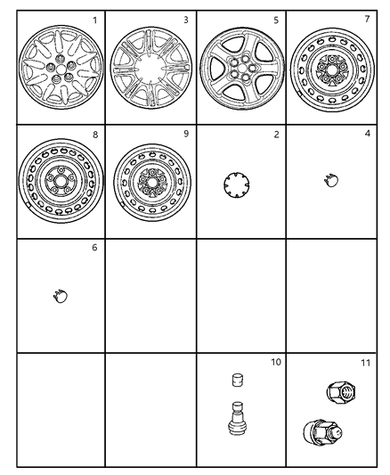Wheel Assembly, Mini Spare 15 X 4.0 Steel Diagram for 4695345