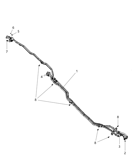 2004 Chrysler 300M Fitting Quick Connect Diagram for 68068296AA