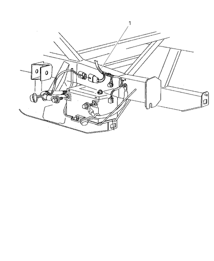 2001 Dodge Viper Bracket Wiring Harness Diagram for 4848344AB