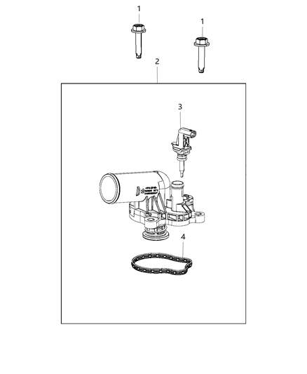 1988 Jeep J20 Housing Thermostat Include'S Thermostat Diagram for 4893926AF