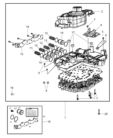 1992 Chrysler Imperial Piston Accumulator for All Six Pistons Diagram for 4446620