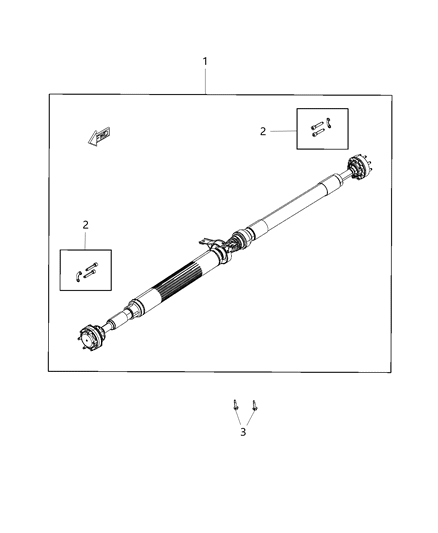 Shaft Drive Rear Diagram for 68312786AB