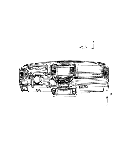 1991 Dodge Spirit Switch And Lamp Glove Box Upper Glove Box Diagram for 68312671AA