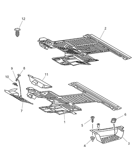 2025 Ram ProMaster 2500 Plate Scuff Diagram for 5104265AA