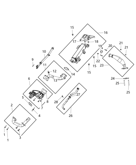 2014 Ram 2500 Valve EGR Diagram for 4627465AD