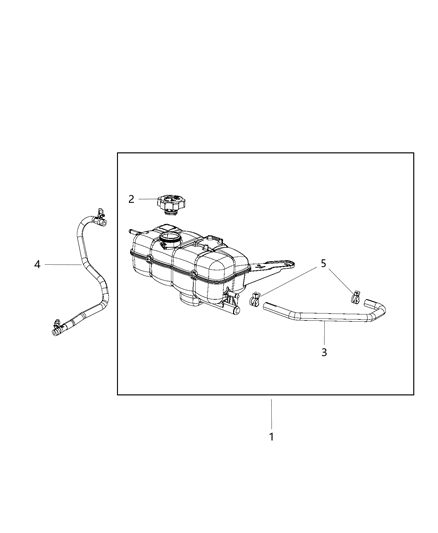 Bottle Coolant Recovery Diagram for 52014894AC