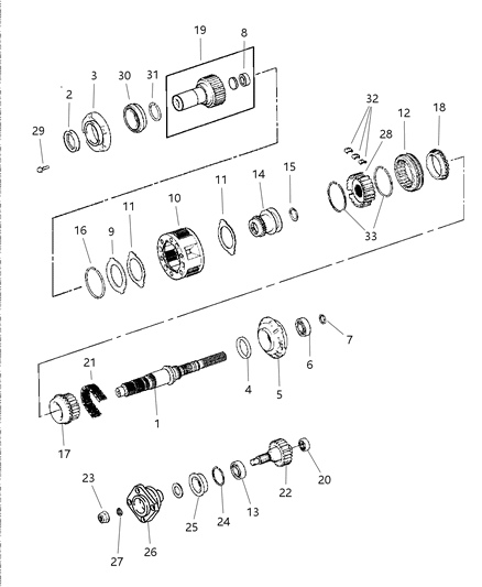 Gear Input Diagram for 4897953AA