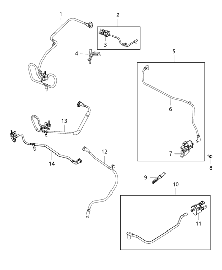Hose Purge Diagram for 68194884AC