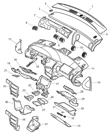 Handle Parking Brake Diagram for QN42RK5
