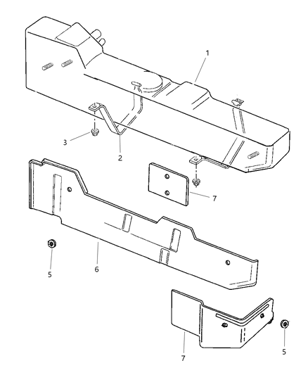 Shield Fuel Tank Diagram for 52102316