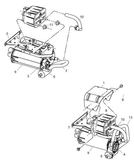 Detector Evaporative System Integrity Module Included Diagram for 4891685AA