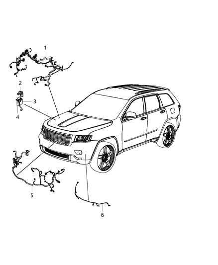 2013 Jeep Grand Cherokee Wiring Fuel Pump Relay Diagram for 68269523AB