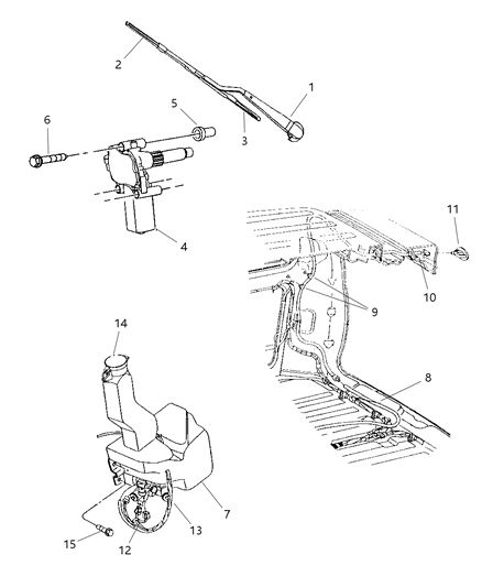 Blade Wiper Diagram for 4762392AB