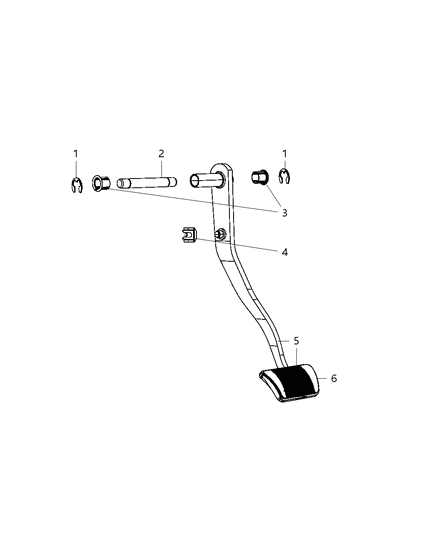 2025 Jeep Grand Wagoneer L Pedal And Pad Brake Diagram for 52059872AB
