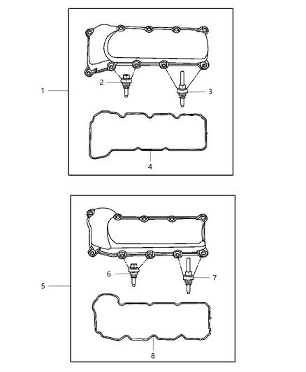 2000 Chrysler Concorde Stud And Grommet Special M6X1.00X61.00 Diagram for 6508297AA