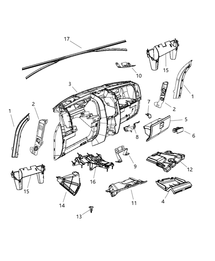Panel Closeout Diagram for 55197311AD
