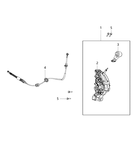 1995 Chrysler Cirrus Shifter Transmission Diagram for 1UY771L9AE