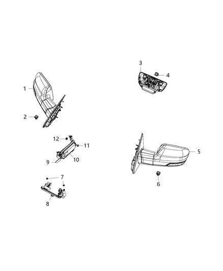 Module Forward Facing Camera Includes Bracket Diagram for 68318033AD