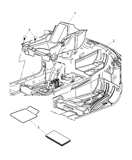 Carpet Front Floor Diagram for 1NG30HL1AE