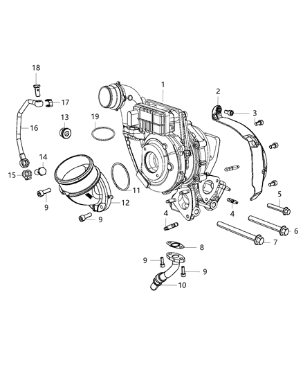 2015 Jeep Wrangler Bolt Diagram for 68148164AA