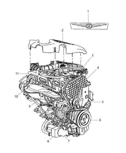 Hose Pollution Control Valve Diagram for 4884702AB