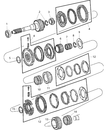 2009 Dodge Sprinter 3500 Washer Input Shaft Diagram for 5170314AA