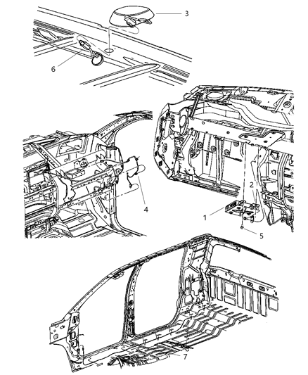 2000 Chrysler Grand Voyager Wiring Satellite Antenna Jumper Diagram for 5064208AD