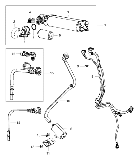Tube Canister Purge Diagram for 68072086AD