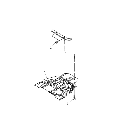 Skid Plate Transfer Case Diagram for 52013420AD