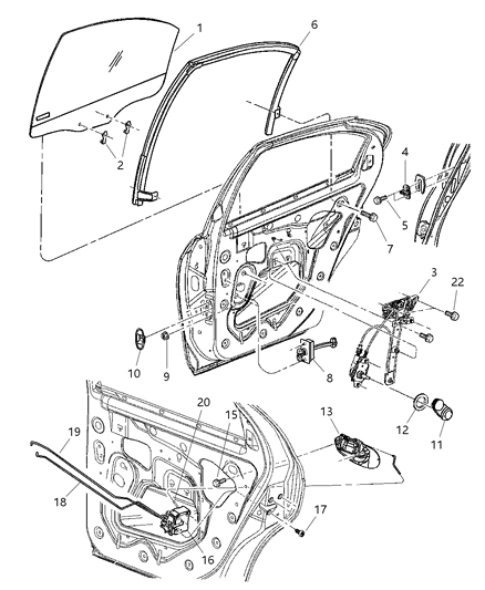 1987 Dodge 600 Handle Exterior Door [Mnk], Rear Diagram for QA51WS2AD