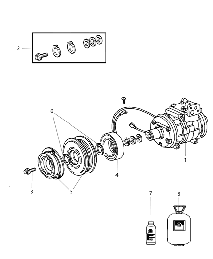 Compressor A/C Diagram for R5111437AD