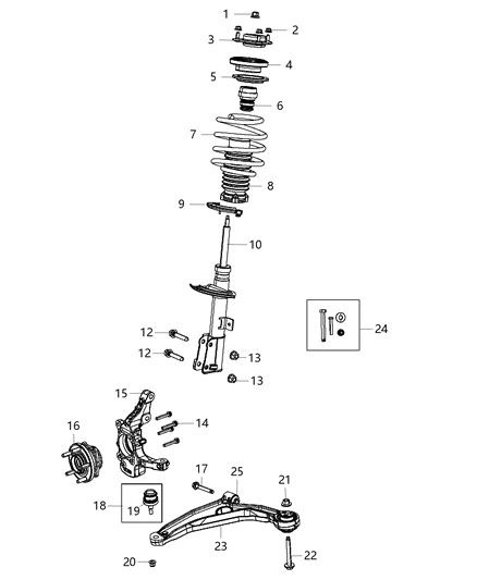 Spring Front Coil Diagram for 5272732AE