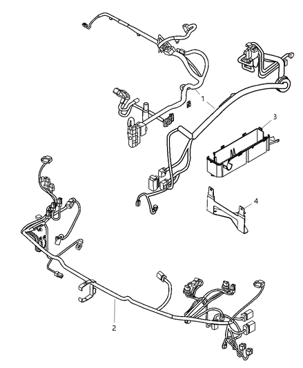 1994 Chrysler Town & Country Wiring Front End Lighting Diagram for 4759647AA
