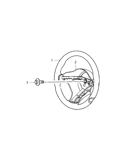 2010 Dodge Viper Wheel Steering Diagram for 1EN791GLAA