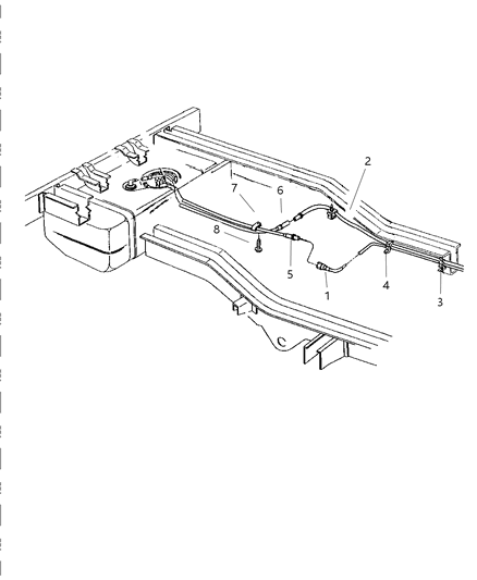 2018 Jeep Grand Cherokee Tube, Fuel Vapor, Rear Diagram for 52005110