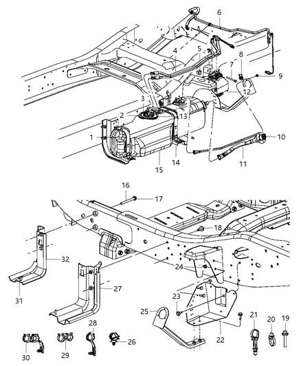 2012 Ram 3500 Tube Fuel Supply Diagram for 52122428AD
