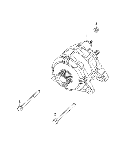 1985 Dodge Ramcharger Generator Engine Diagram for 68422277AB