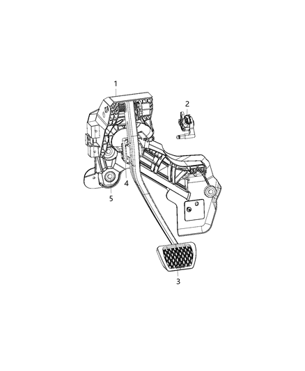 Pad Pedal Diagram for 68438379AA