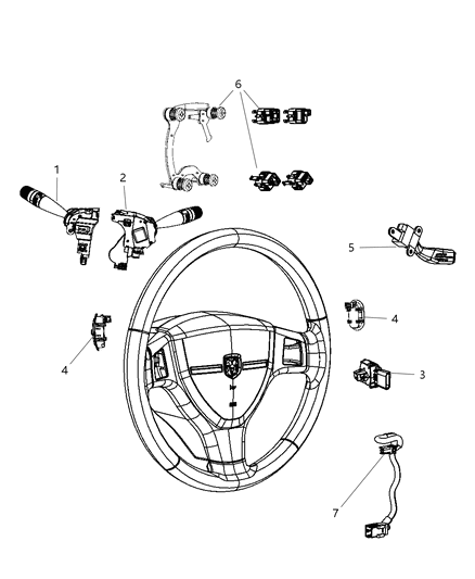 Switch Ignition Diagram for 68033393AA