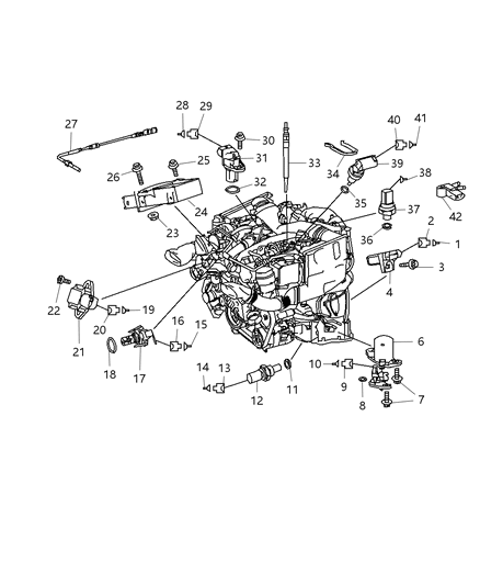 Sensor Crankshaft Position Diagram for 5175763AA