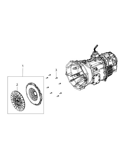 Pressure Plate Diagram for 52104855AB