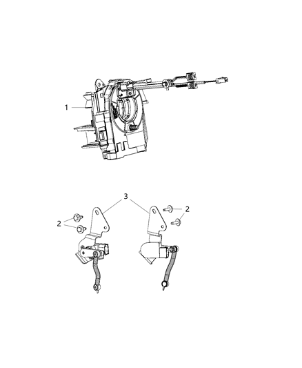 2019 Ram 2500 Sensor Ride Height Includes Bracket And Linkage Diagram for 68340185AB