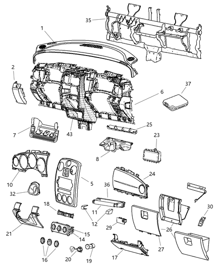 Module Compass Diagram for 4671918AE