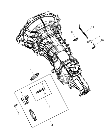 1988 Jeep Wagoneer Vent Transmission Diagram for 68045242AA