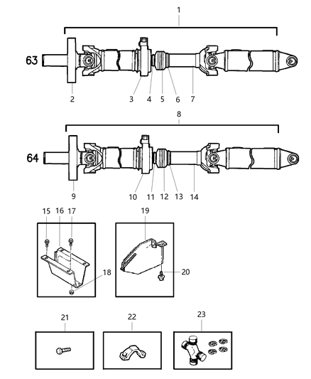 Boot, Slip Yoke Diagram for 4428807