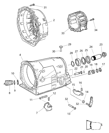 Bolt Hexagon Head M8X1.25X18.00 Diagram for 6507095AA